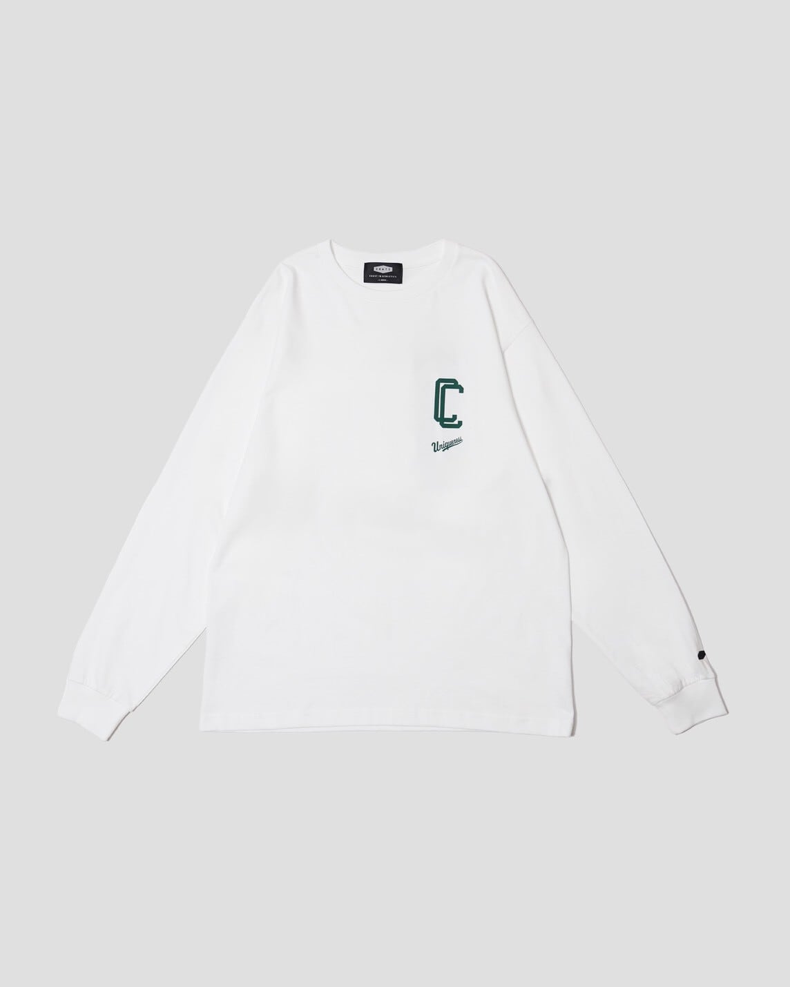 Overlap Big C L/S T-shirt WHITE-GREEN