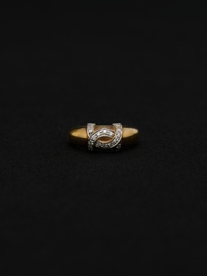 Double C Diamond Ring
