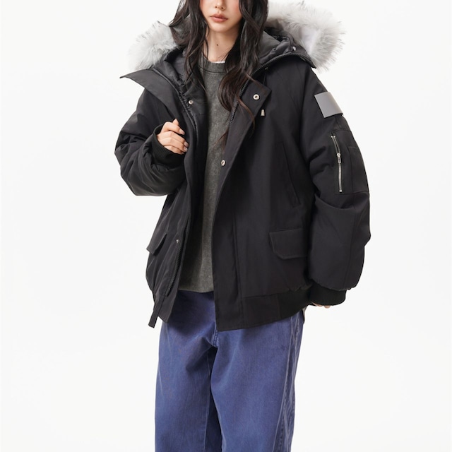 アーバンシルエットフードブルゾン 3col R01183