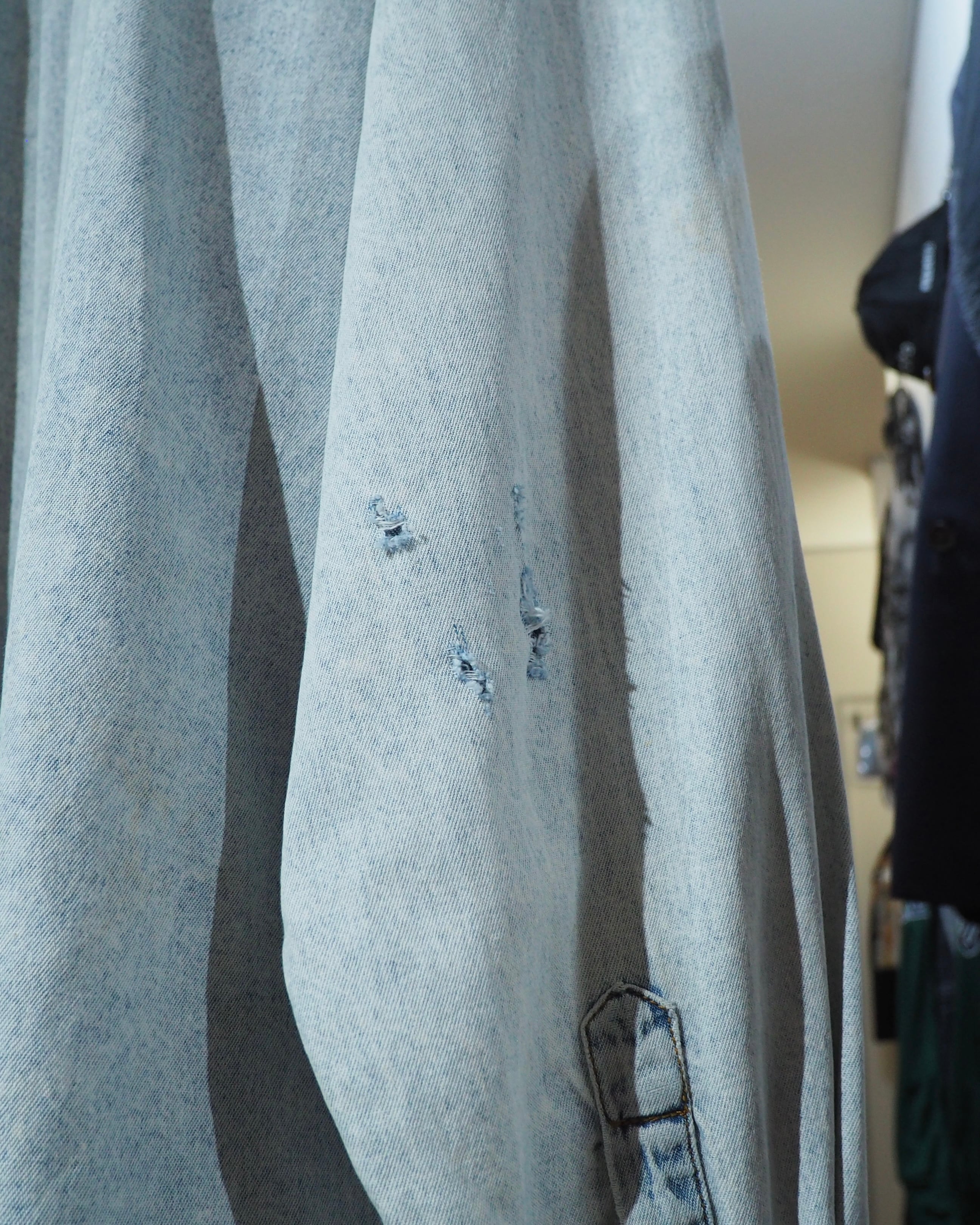 1990s " GET NAME USED " Dot Patchwork Custom vintage loose shirt