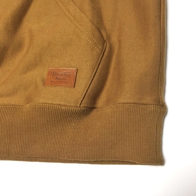 Brixton Longman 1/2 Zip Hoodie Washed Copper (ブリクストン ロングマン ハーフジップ フーディー