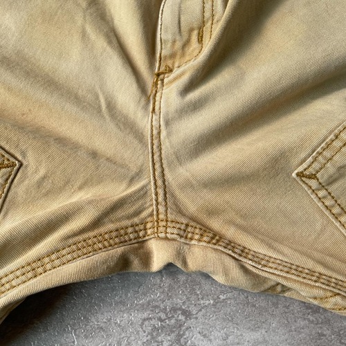 20s ニカラグア製 ブラウン ダブルニー Carhartt 36×34 詳細写真6