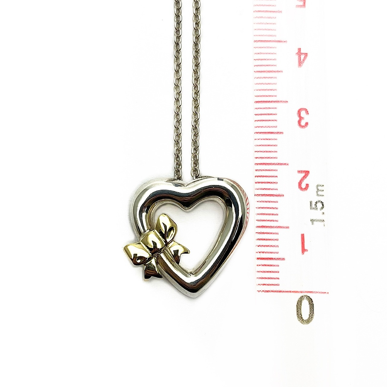 TIFFANY&Co. Tiffany ティファニー ネックレス オープンハート リボン 