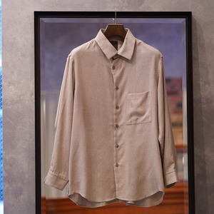 Gorsch the merry coachman(ゴーシュザメリーコーチマン) 24SS "Collar Shirt Vintage" -Wool Beige-