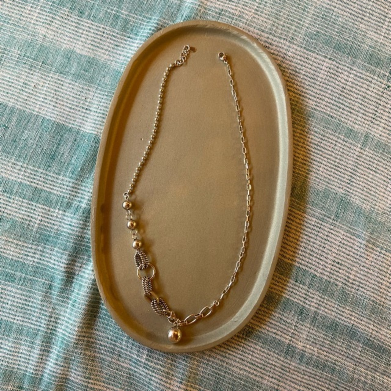 TOPANGA Jewelry　Luna Chain necklace　ルナチェーンネックレス　シルバー　ネックレス　シンプル　月　silver　necklace　simple