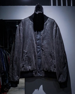 【add (C) vintage】“FRENCH CONNECTION” Coating Fade Bomber Jacket