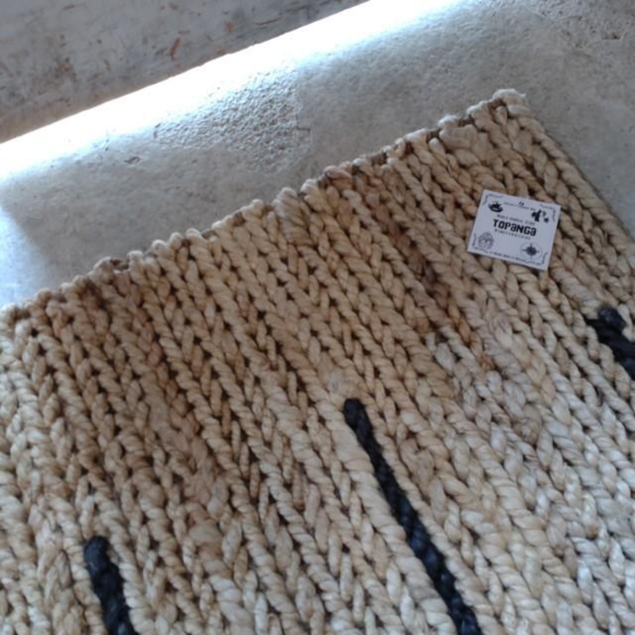 TOPANGA Homefurnishings ジュートラグマット　タイプB 　レクタングル　50×80cm　フロアマット　リビングマット　天然素材　