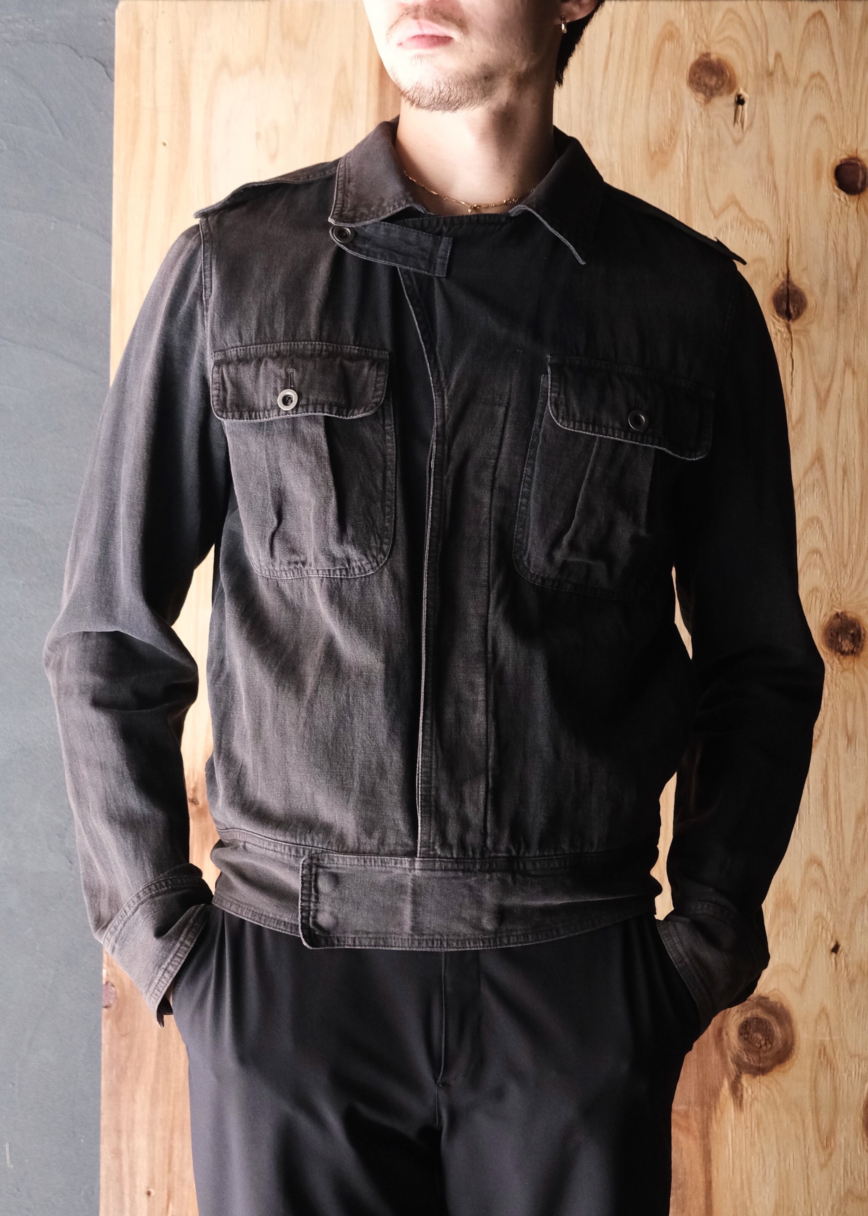 Martin Margiela 05SS cotton linen military jacket | CETTEN 