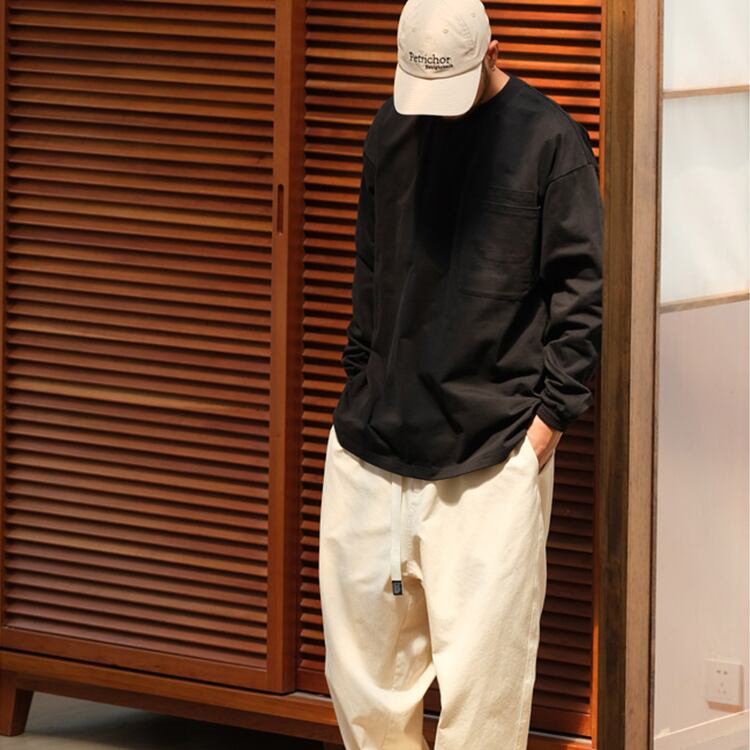 ★DOUBLE POCKET SIMPLE BASIC T-SHIRT　　　23254