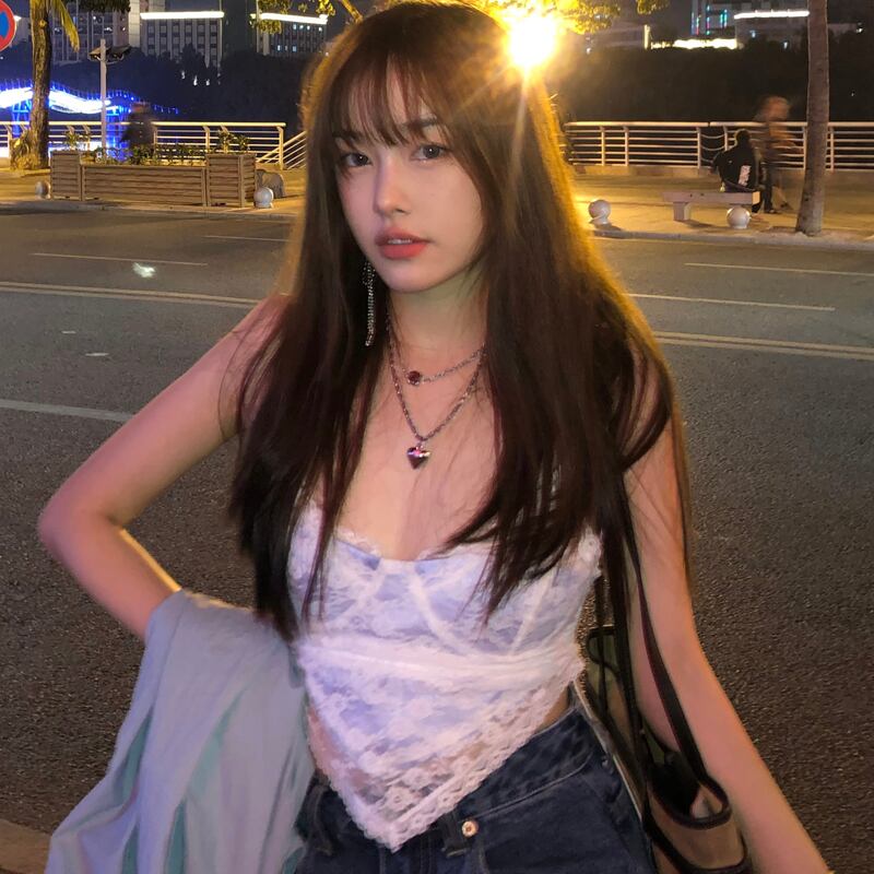 Vネックレースギャザーウェストショートトップス ドラファッションホール37264429833