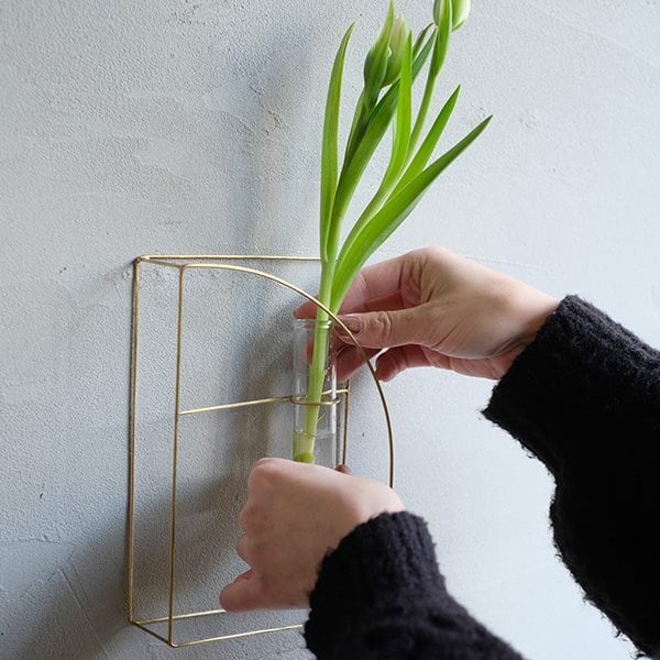 PIKE frame brass vase /ピケフレームブラスベース【A】一輪挿し