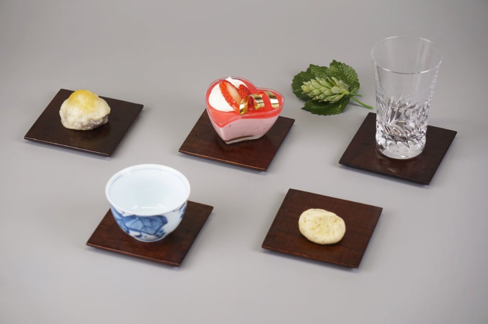 桐・コースター(はつり)　2枚セット