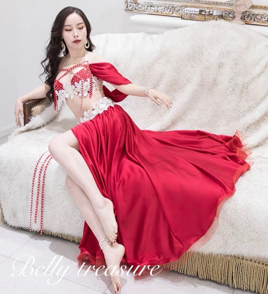 ベリーダンス オーダーメイド衣装 ブラ スカート2点セット GLQ KT003 202501