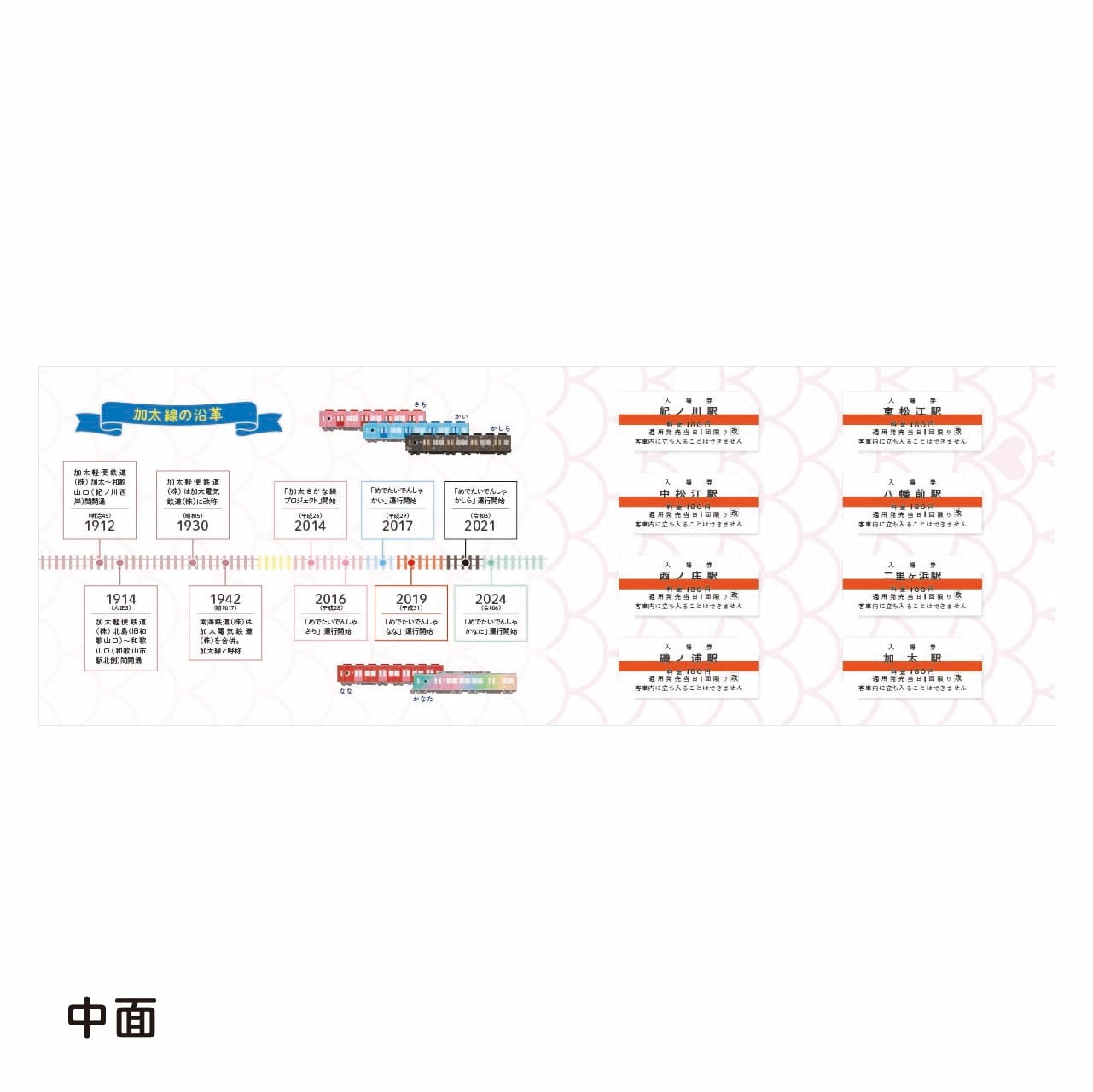 めでたいでんしゃ運行開始10周年記念入場券 | 南海電車グッズ
