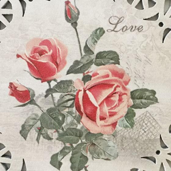 レトロ 七宝焼 薔薇 バラ 額装 木製額 壁掛け オブジェ ディスプレイ