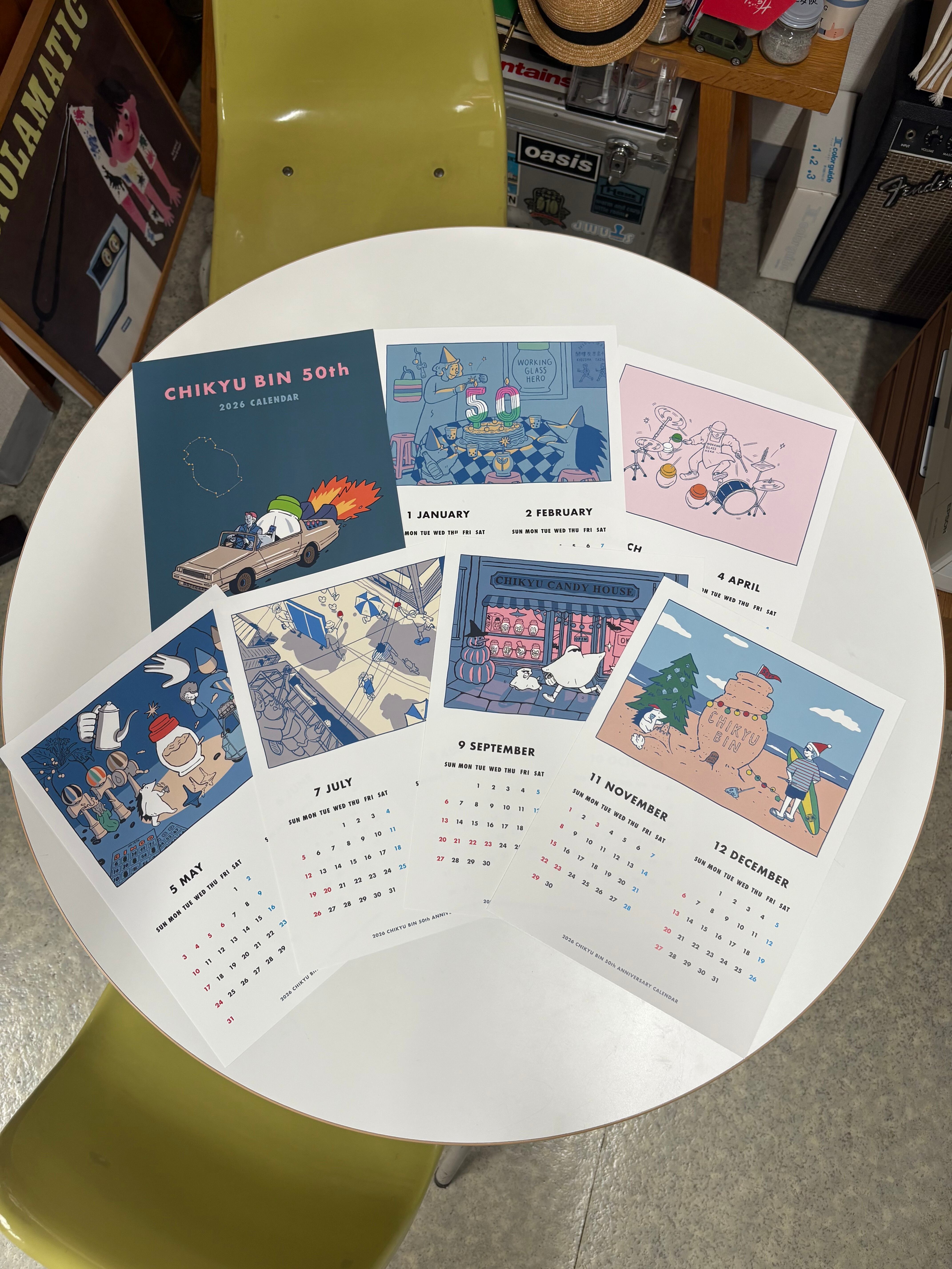 数量限定）2026年 地球びん50周年カレンダー by Axxy cool | 大川硝子