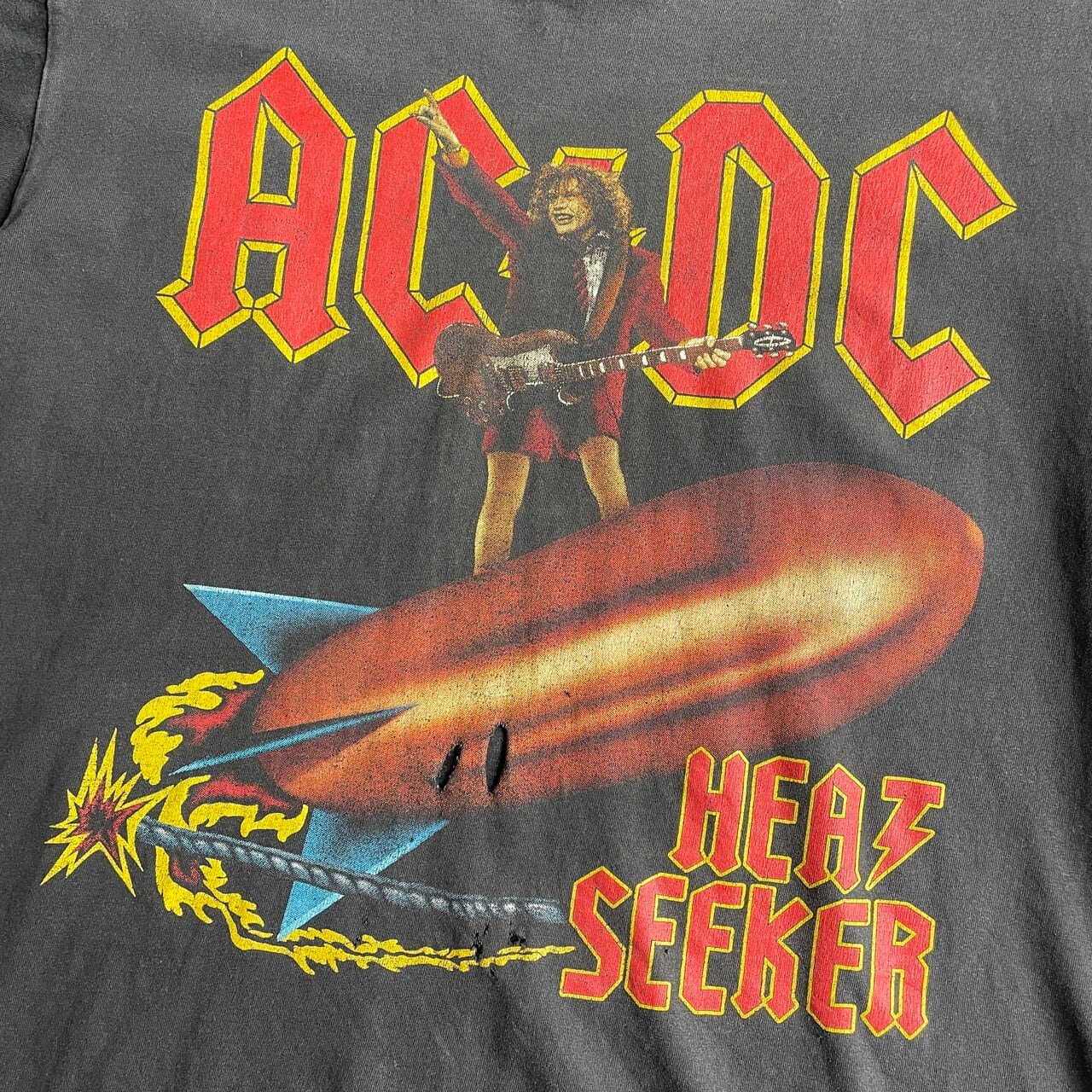 AC/DC エーシーディーシー HEAT SEEKER バンドTシャツ メンズL 古着