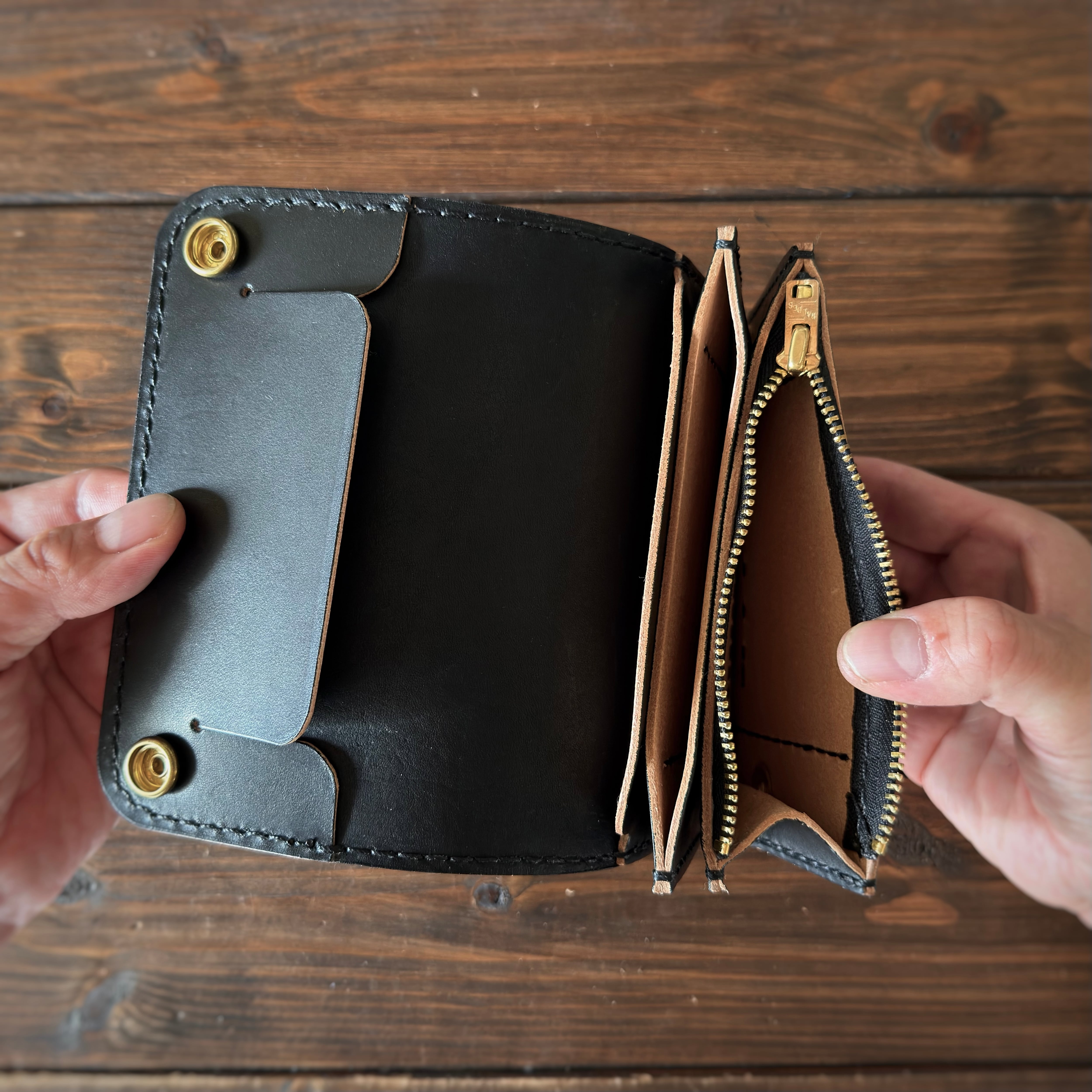 カスタムオーダー Trucker Wallet-15】 | yc_leather.craft