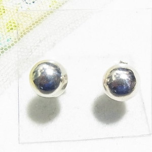 シルバー925製、ボール形のスタッドピアス  アクセサリーのセール通販　11065S