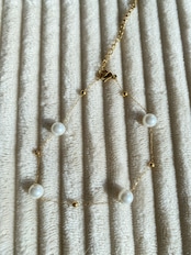 Fine Chain Pearl Anklet