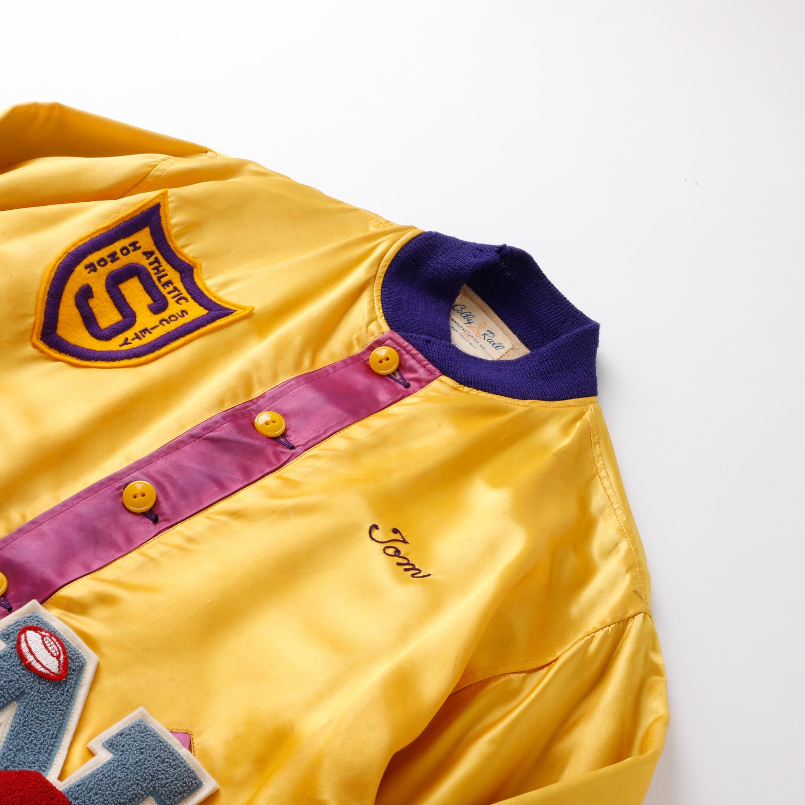 極美品】40s special vintage jacket satin fabric blouson made in