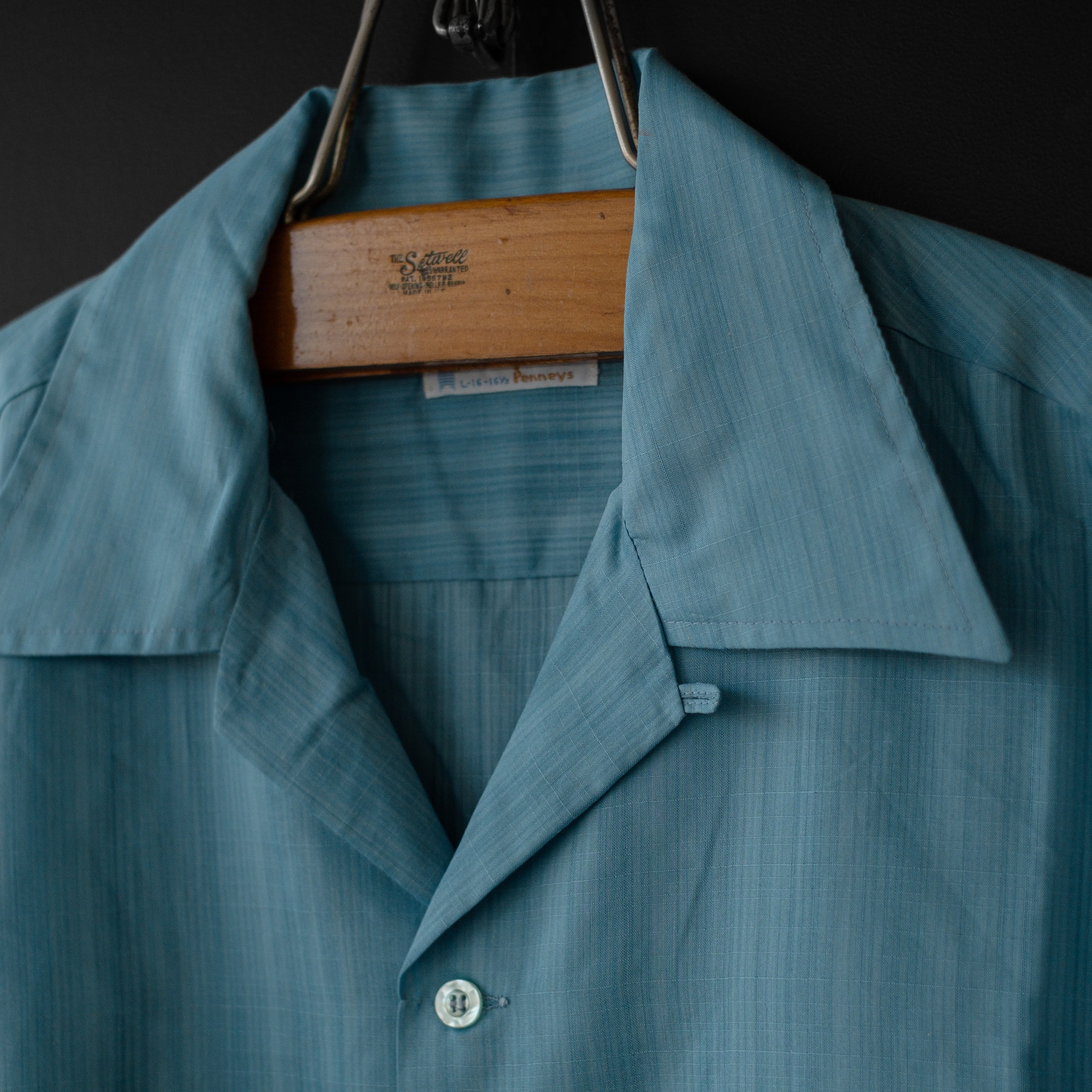 used- 【TOWNCRAFT】 60s s/s open collar check shirt | dros dro