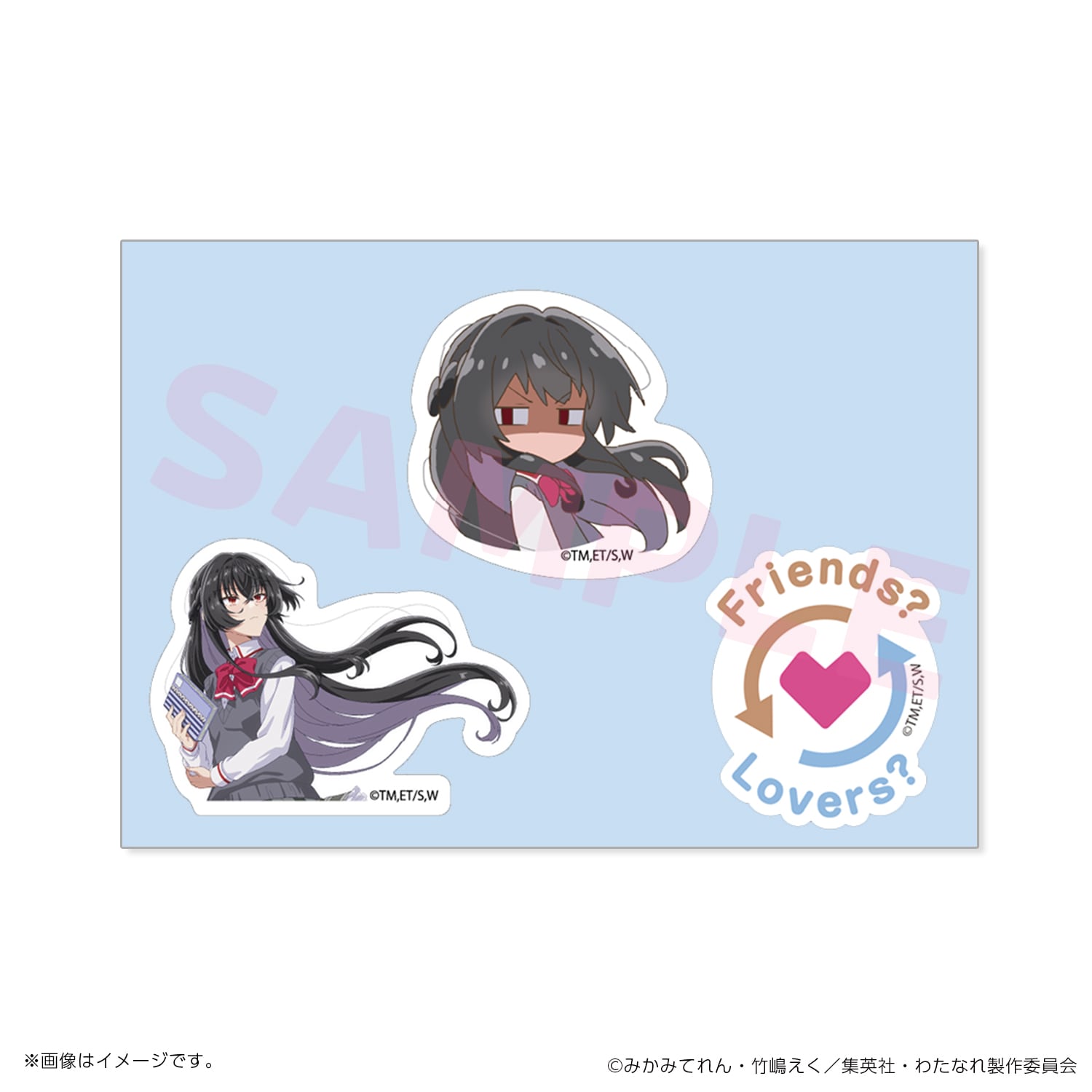 わたなれ ダイカットステッカー 全5種 + アニメ化記念コースター 全6種 わたなれ】ダイカットステッカーセット（全5種） | studioMOTHER