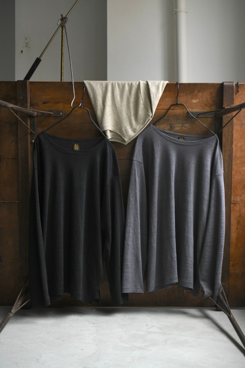 BATONER / NORMANDY LINEN BASQUE SHIRT (TAUPE , GRAY , BLACK)