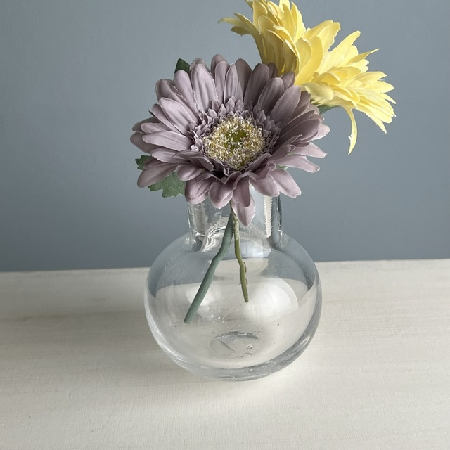 【yuragi】No. 36 mini vase みちくさ　一輪挿し 花瓶 クリア 直筒口