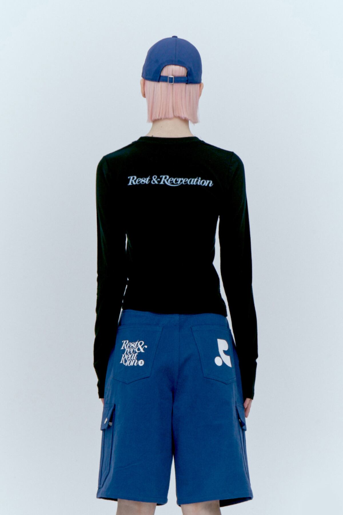 Rest & Recreation] LOGO LONG SLEEVE TOP - BLACK 正規品 韓国