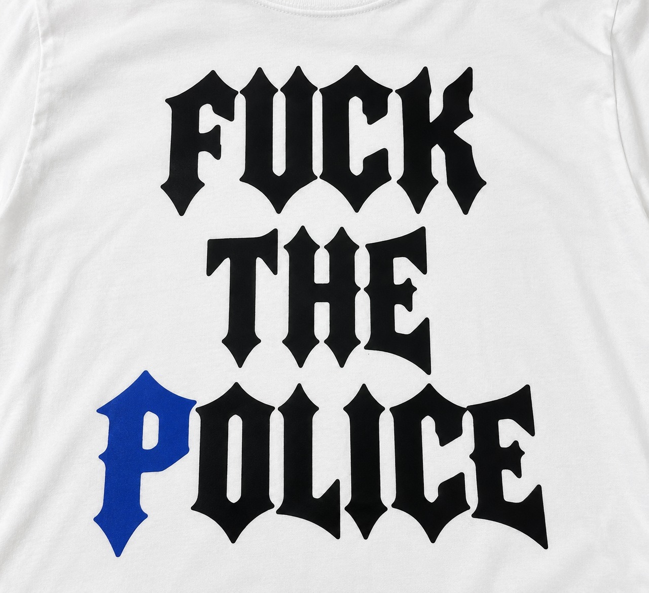FUCK THE POLICE LOGO L/S TEE
