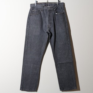 34×30 501-0658 USA 80s 先染めブラックデニムパンツ Levi’s リーバイス 黒