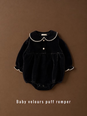 Babyベロアパフロンパース(60〜80cm)4504
