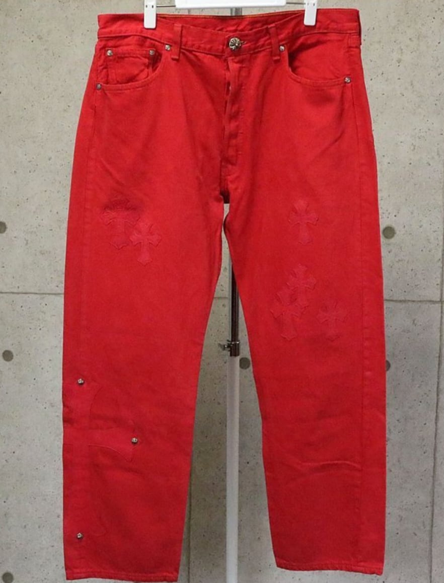 CHROME HEARTS クロムハーツ リーバイス デニムパンツ クロスパッチ