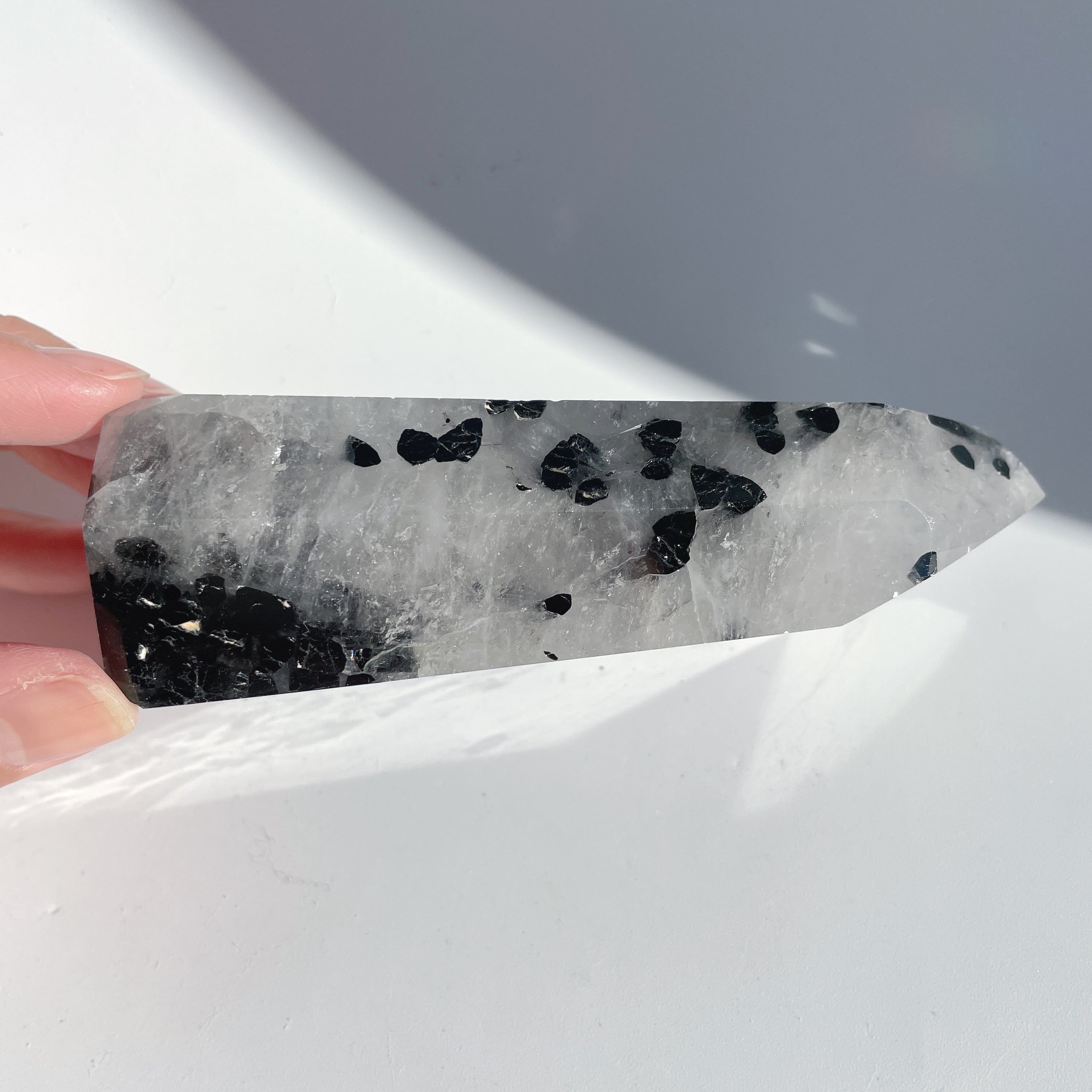 ブラックトルマリンインクォーツ タワー06◇Black Tourmaline ブラックトルマリンインクォーツ タワー06◇Black Tourmaline