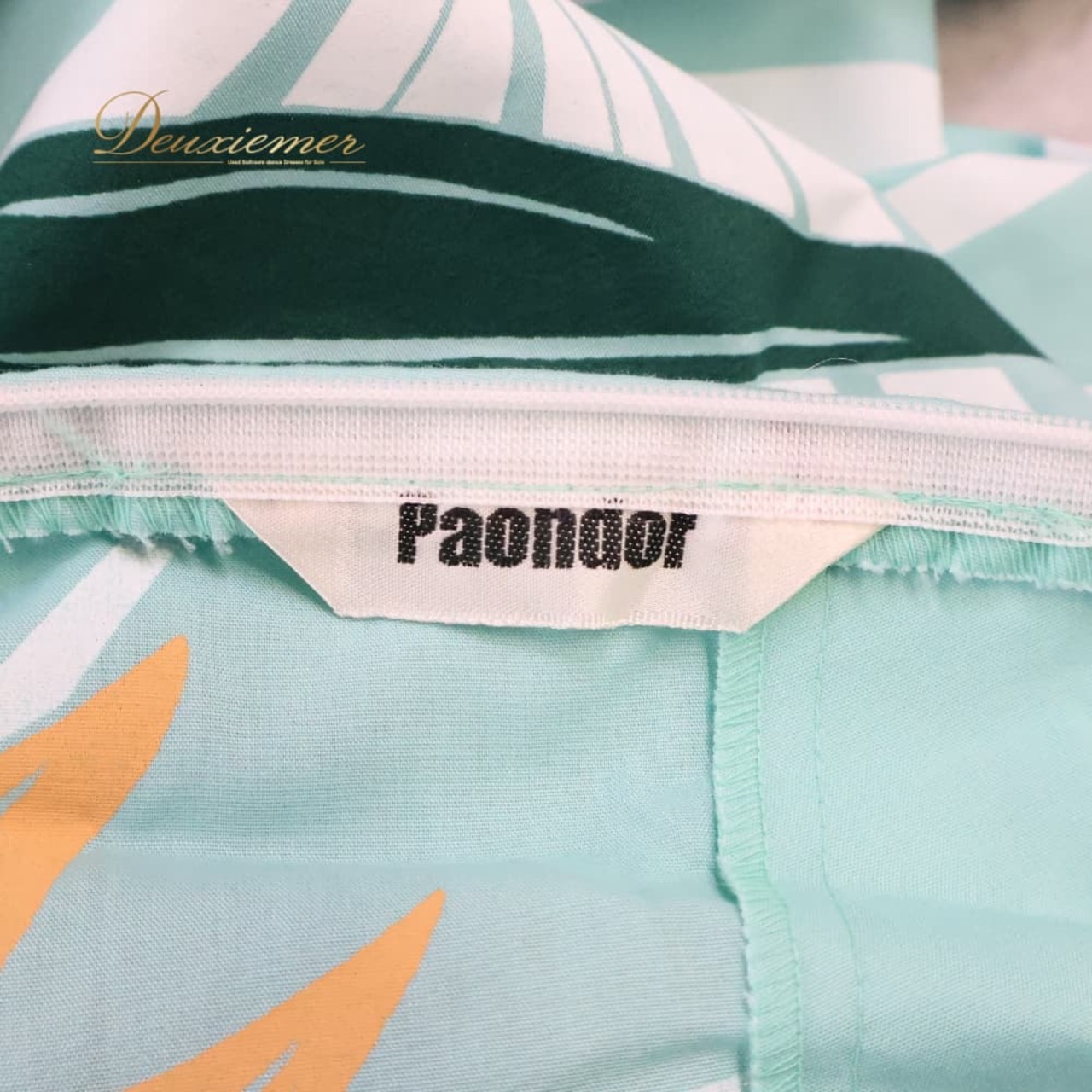 フラダンス 衣装 スカート パンドール ブルー系 Paondor スリット タヒチアンダンス かわいい 華やか 爽やか 明るい 水色 白 緑 橙 ダンス衣装 ハワイアンダンス レディース ハワイアン アロハ ハワイアンプリント フラ ダンス レッスン 練習