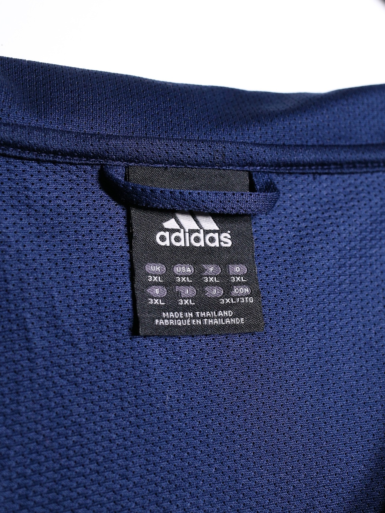 ”adidas” navy × white XXXL super oversize track jacket - 14