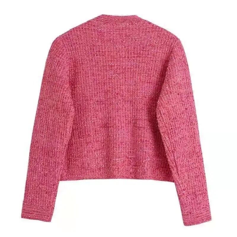 A197】ビビッドピンクショートコート | select shop ann A197】ビビッドピンクショートコート | select shop ann
