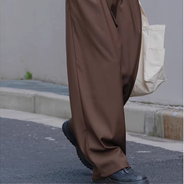 wide-leg suit pants（LMU0217）