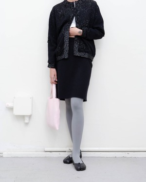 1990-00s Euro vintage - cashmere knit skirt