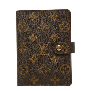 ルイ ヴィトン モノグラム アジェンダPM 手帳カバー R20005 ブラウン PVC レザー レディース LOUIS VUITTON 【中古】