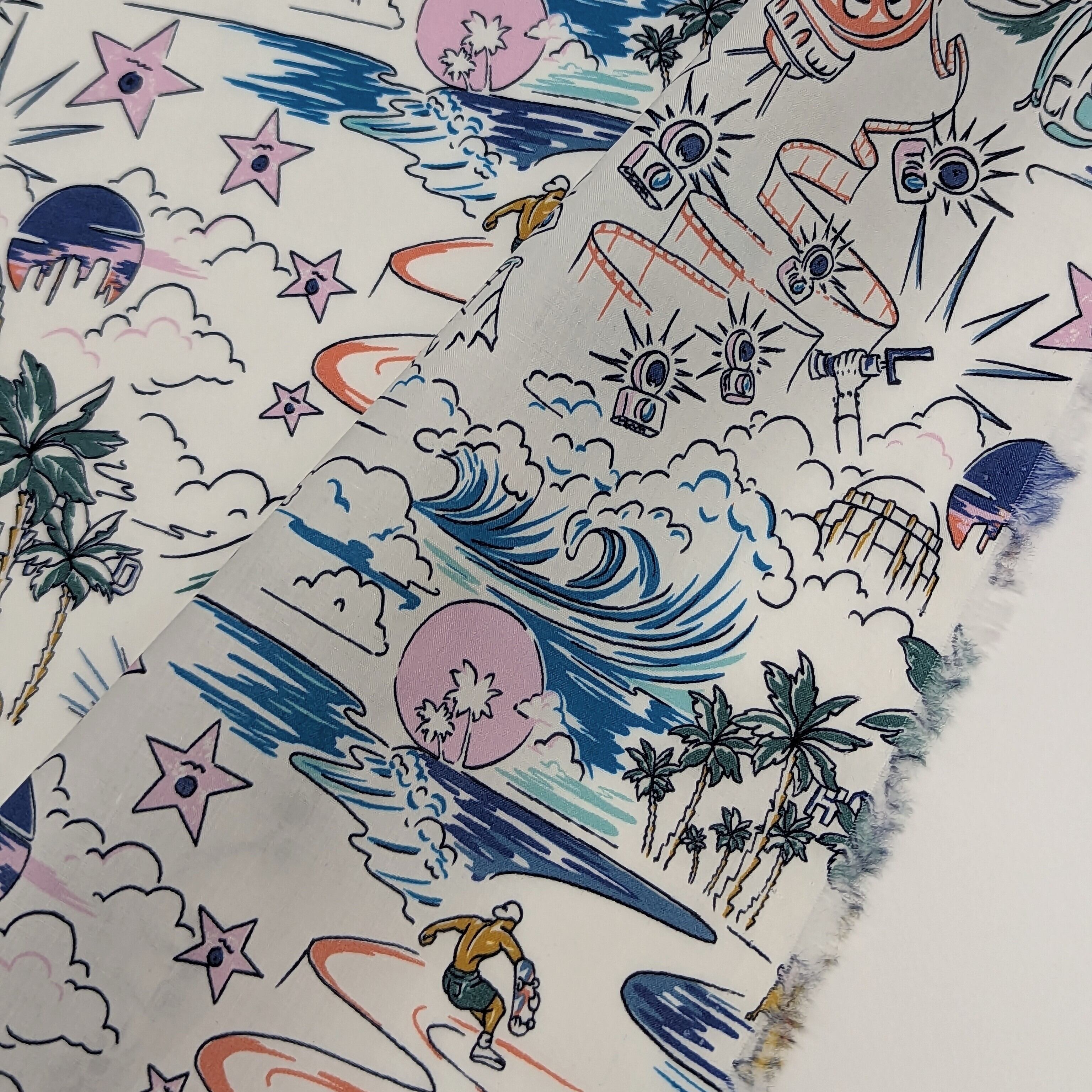◆輸入 リバティ LIBERTY タナローン LA Dream Blue LAドリーム ブルー 約130×50cm