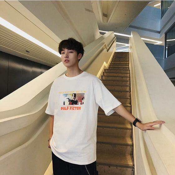 全3色 Tシャツ カットソー プリント カジュアル 韓国風