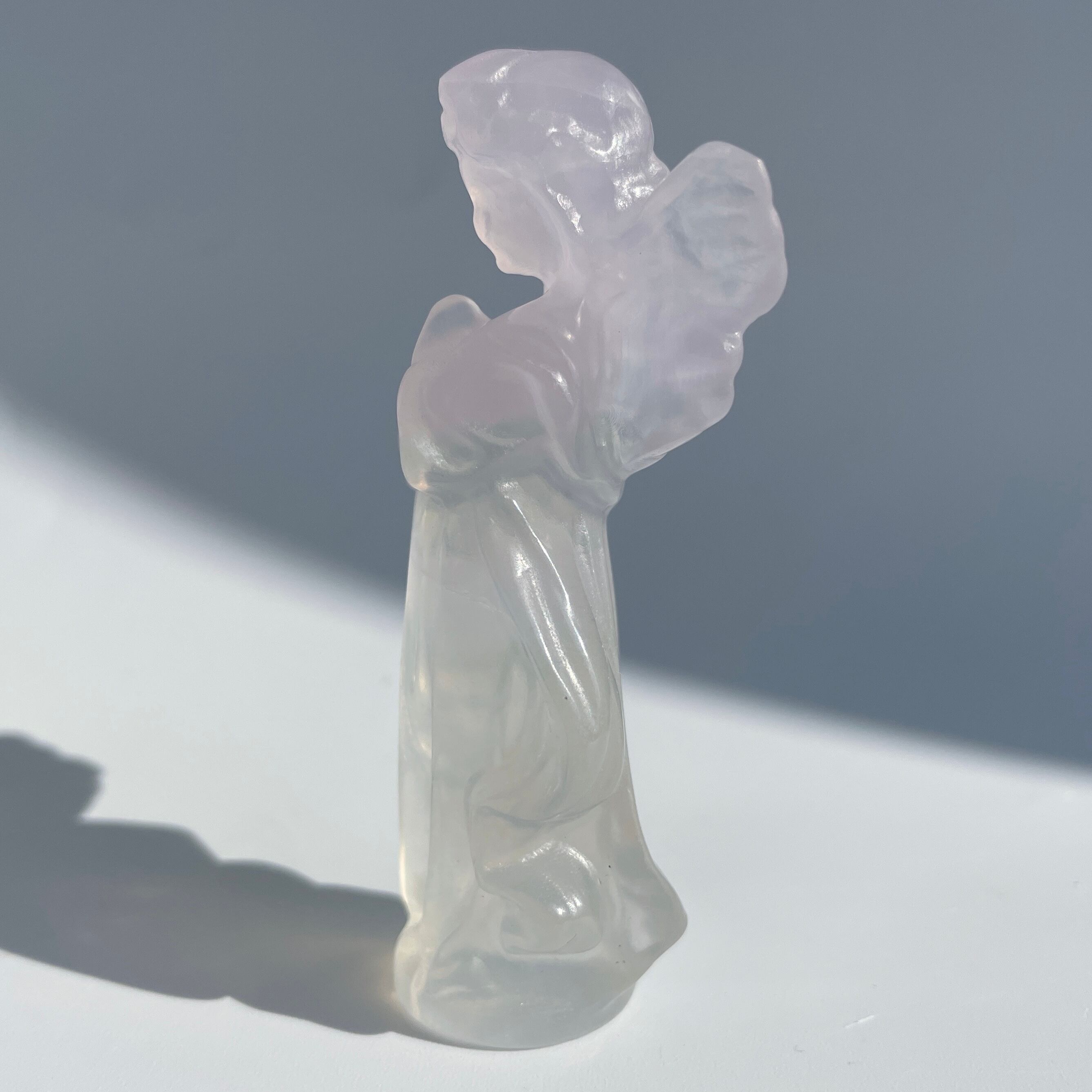 【 新品・天然石 】 ラベンダーフローライト ラベンダーフローライト 小さなスイートエンジェル25◇ Lavender