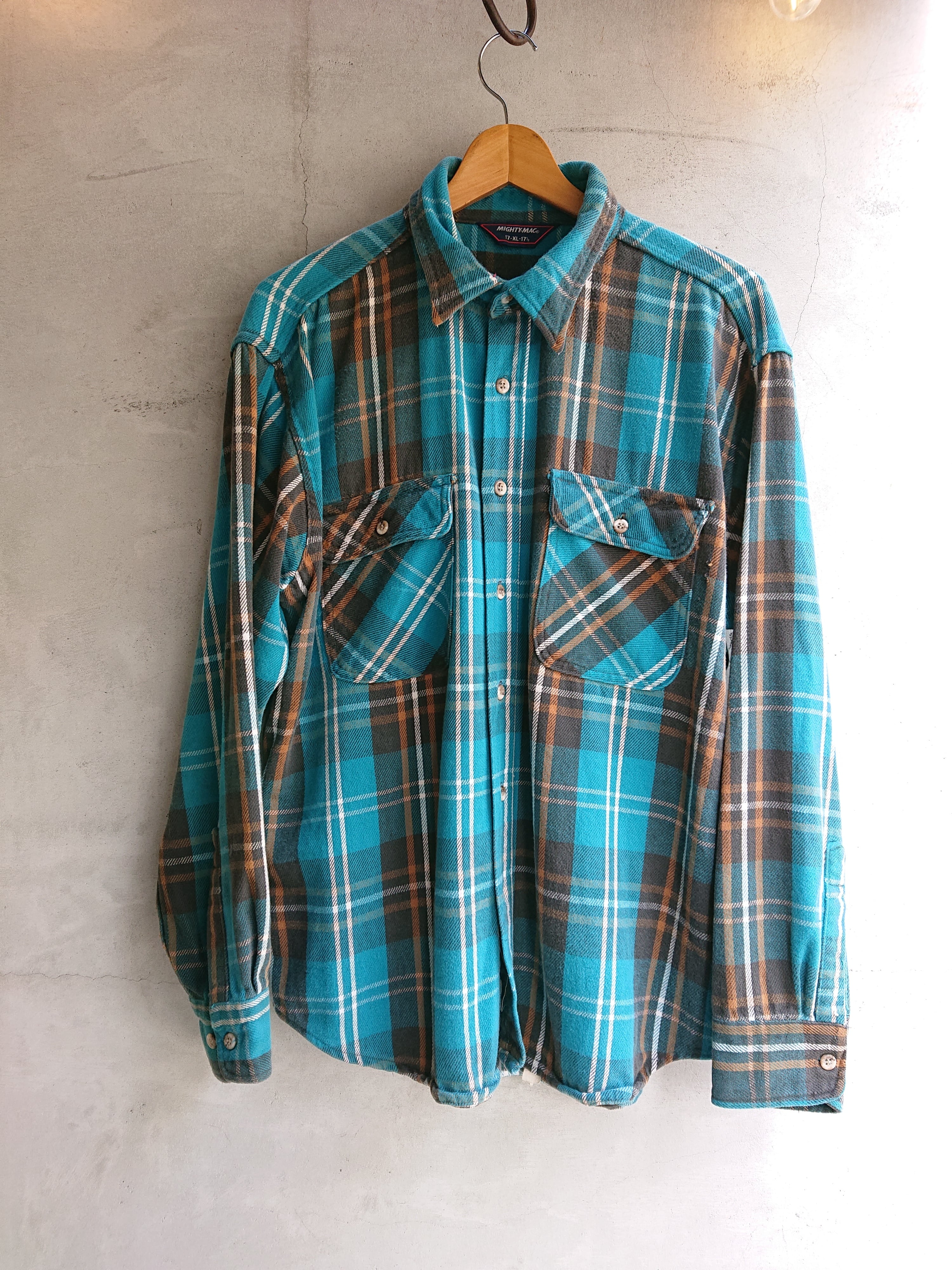 1980s MIGHTY-MAC HEAVY FLANNEL SHIRTS