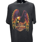 【HARLEY-DAVIDSON】ハーレーダビッドソン "EAGLE & FLAME" 90's Vintage Tシャツ