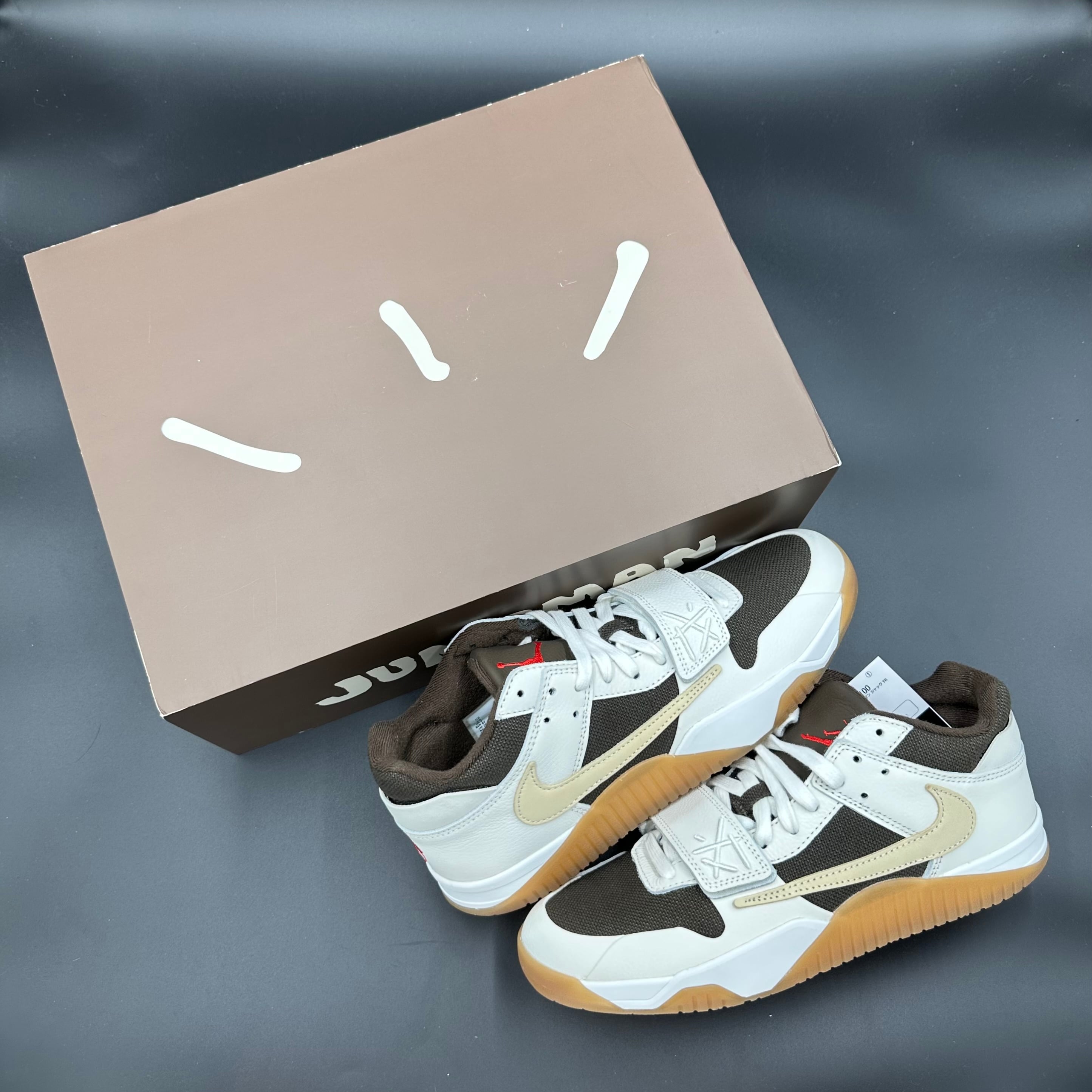 TRAVIS SCOTT NIKE JORDAN JUMPMAN JACK TR SAIL AND DARK MOCHA