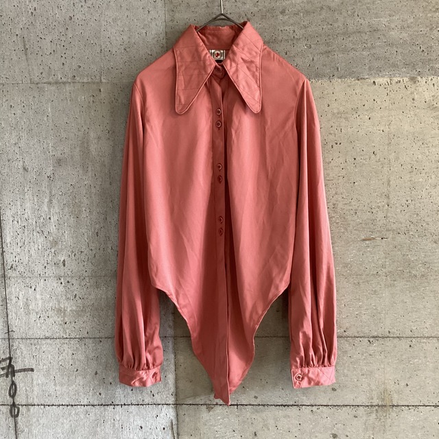 japan vintage back button blouse