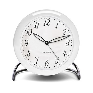 TABLE CLOCK  LK 43670 ホワイト［ARNE JACOBSEN］