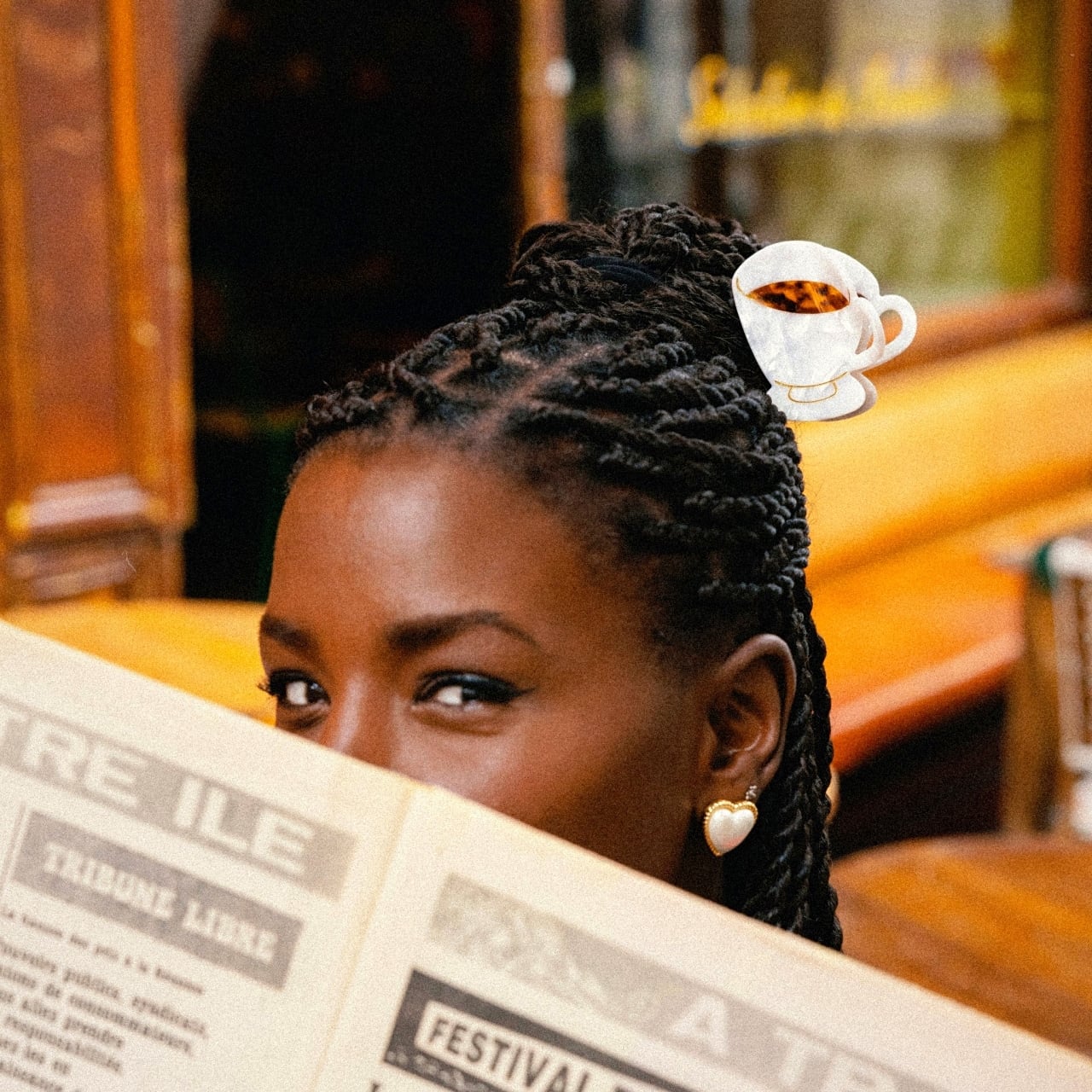 即納» Coucou Suzette Coffee Hair Claw ククシュゼット ヘア